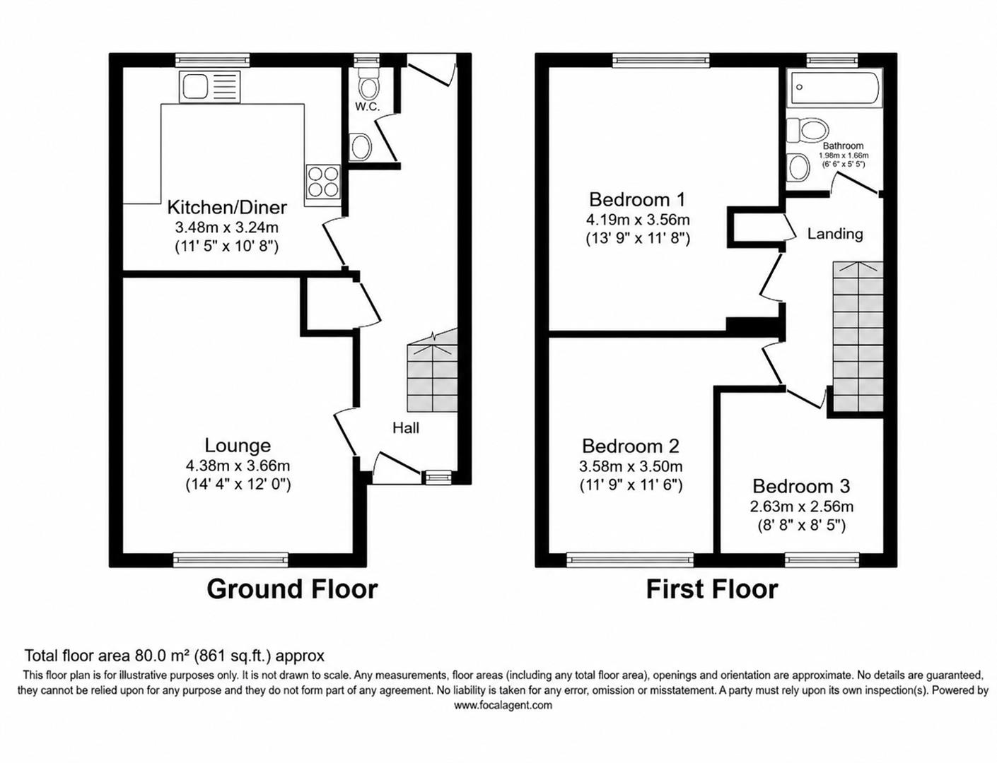 Ash Walk, Newhaven floorplan
