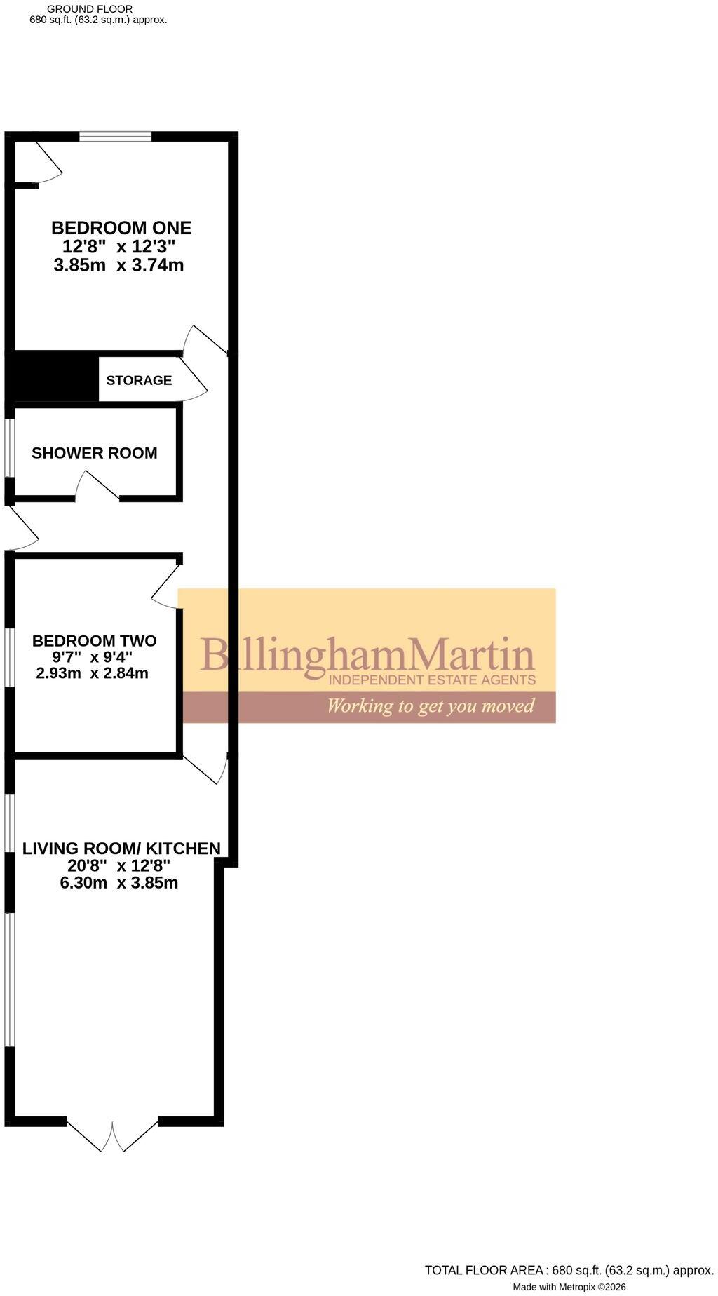Fleet Road, FARNBOROUGH, GU14 floorplan