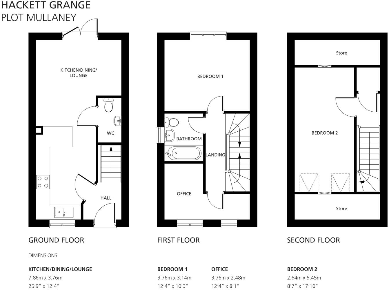 Plot 37 Mullaney, Hackett Grange, 23 Rushton Grove, Radcliffe on Trent, Nottingham, NG12 floorplan