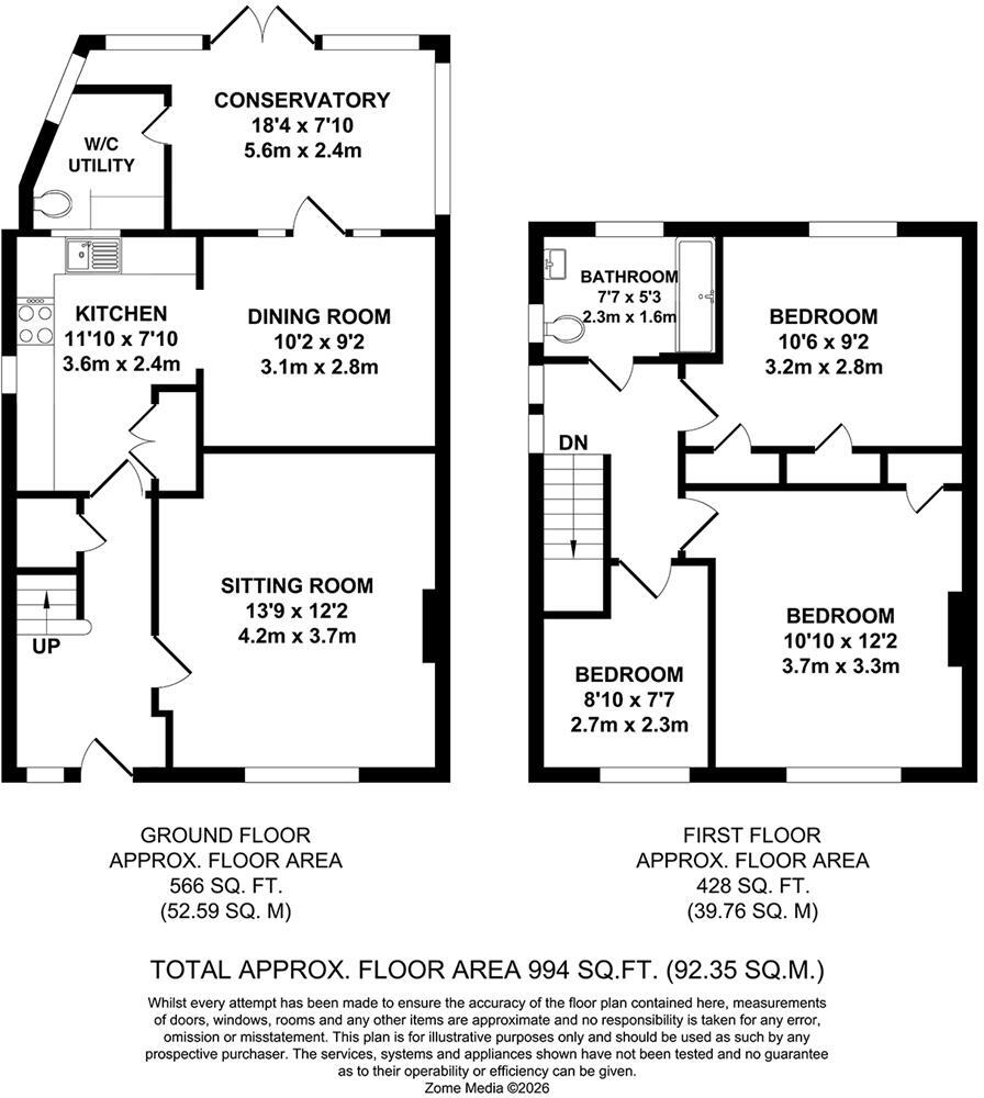 Allington Road, Paddock Wood, Tonbridge floorplan