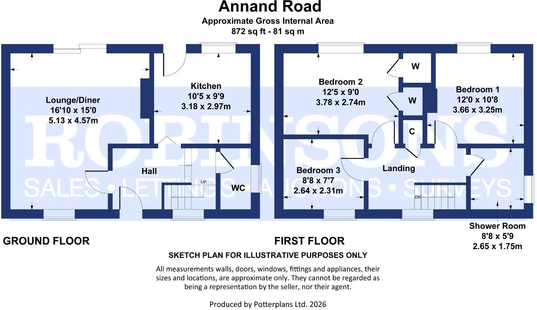 Annand Road, Gilesgate, Durham floorplan
