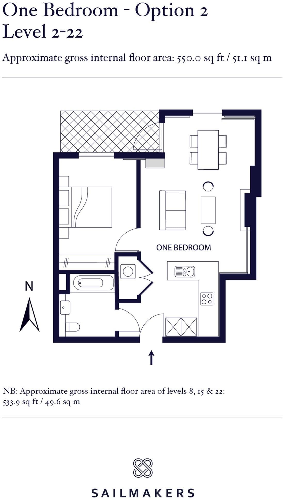 OSTRO TOWER, 31 Harbour Way, London, E14 9ZP floorplan