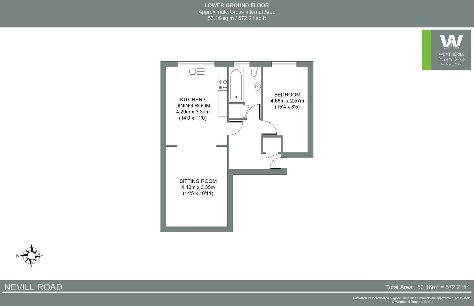 Nevill Road, Hove floorplan