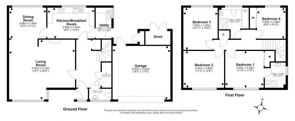 11 Newmills Grove, Balerno, Edinburgh, EH14 5SY floorplan