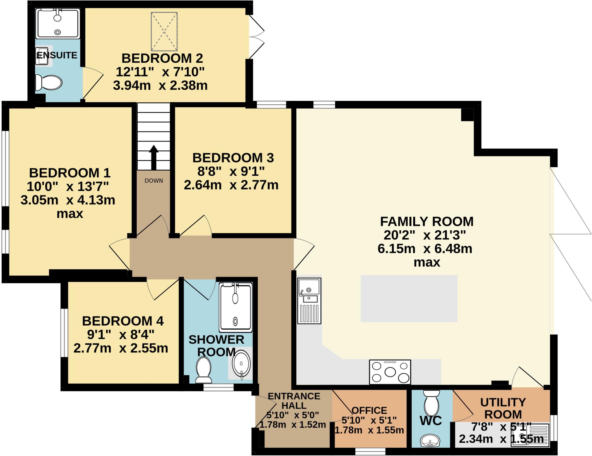 Moorfield Road, St. Giles-on-the-Heath, Launceston, Cornwall, PL15 floorplan
