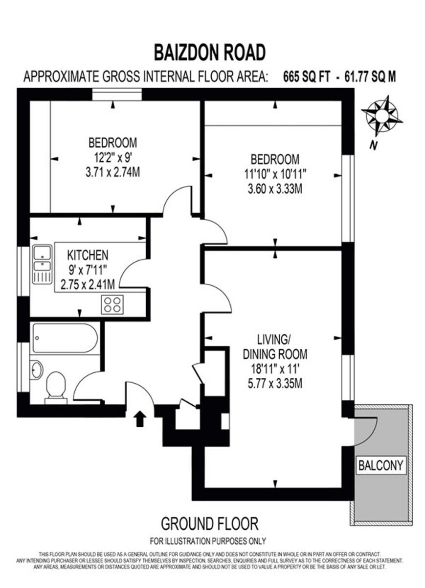 Baizdon Road, London SE3 floorplan