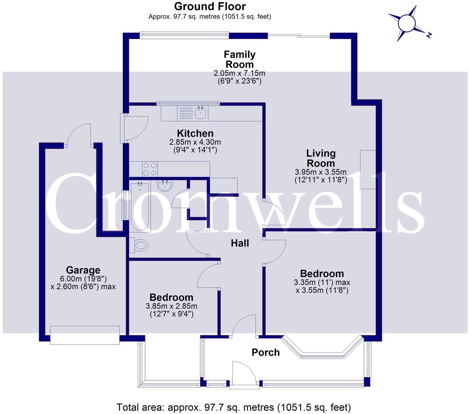 Dorchester Road, Worcester Park, KT4 floorplan