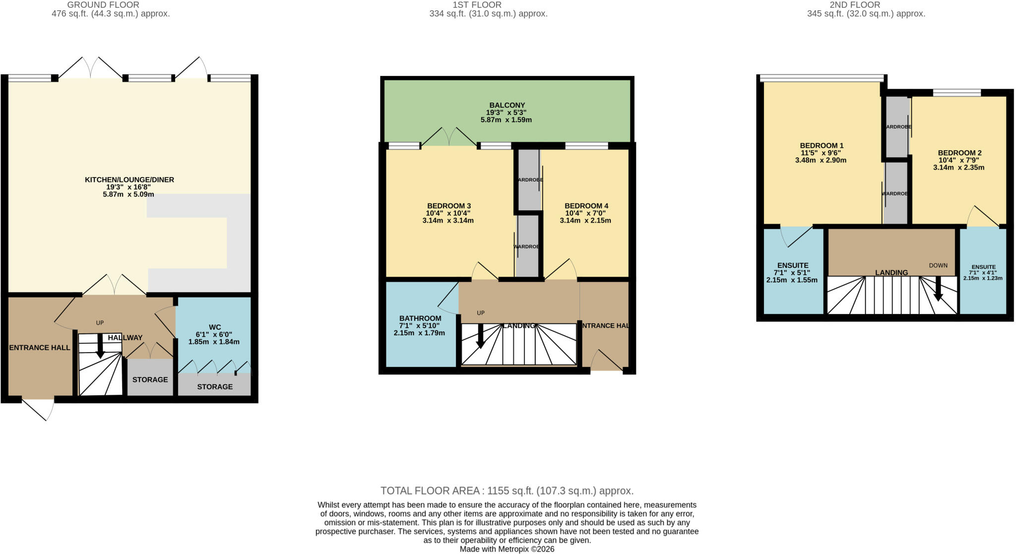 Nelson Road, Bournemouth, Dorset, BH4 floorplan