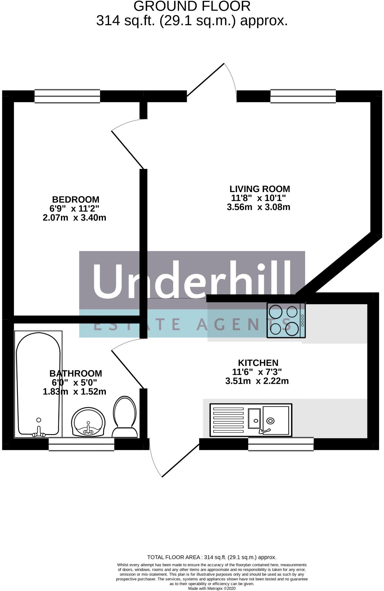 Elaine Close, Exeter floorplan
