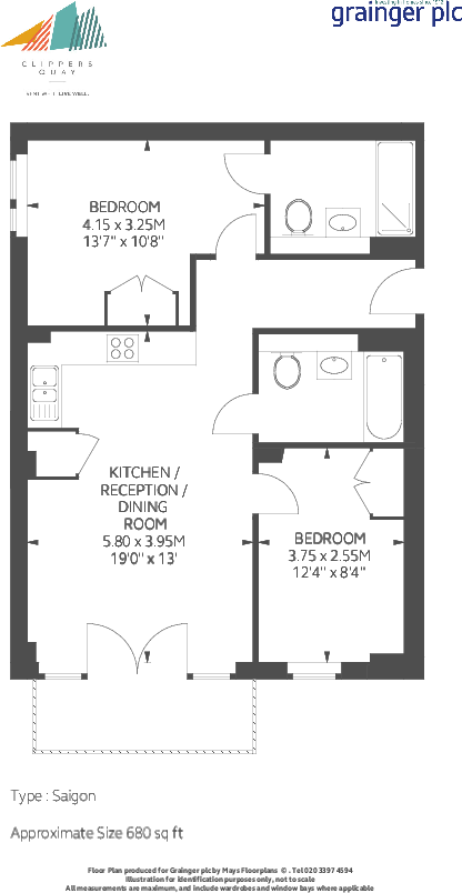 Clippers Quay, Salford Quay Salford M50 floorplan