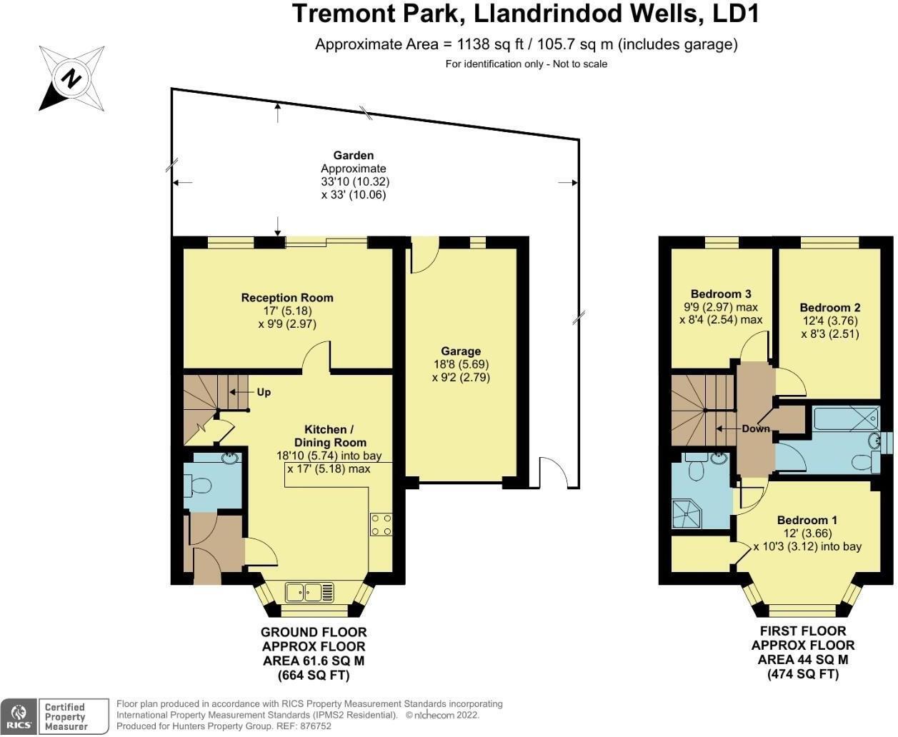 4 Ithon View, Tremont Park, Llandrindod Wells, Powys, Mid Wales, LD1 floorplan