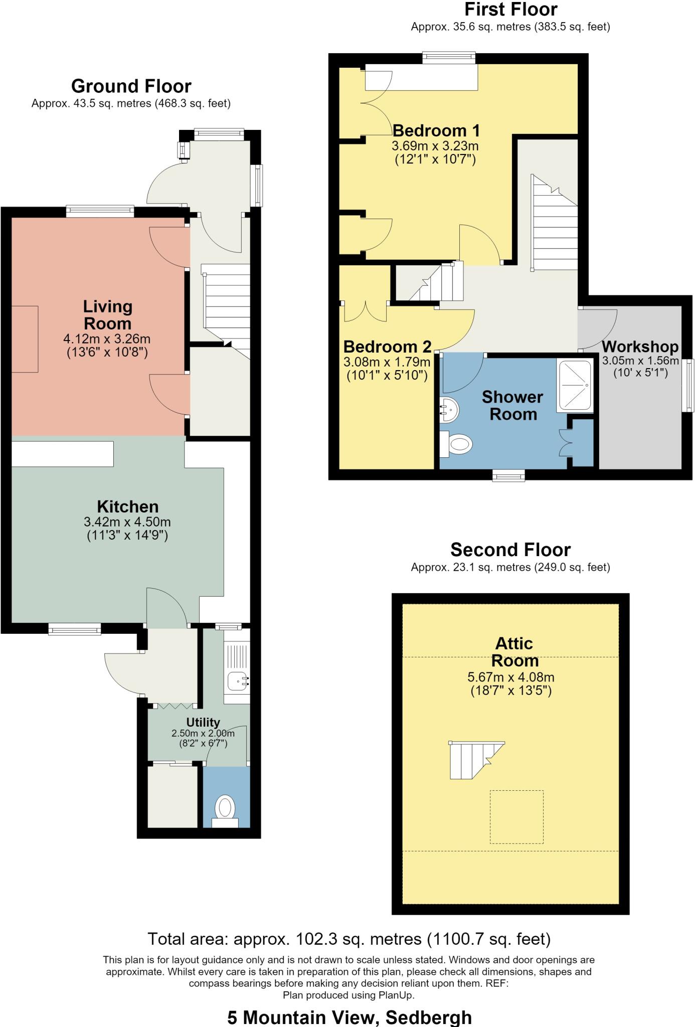5 Mountain View, Sedbergh LA10 5SE floorplan