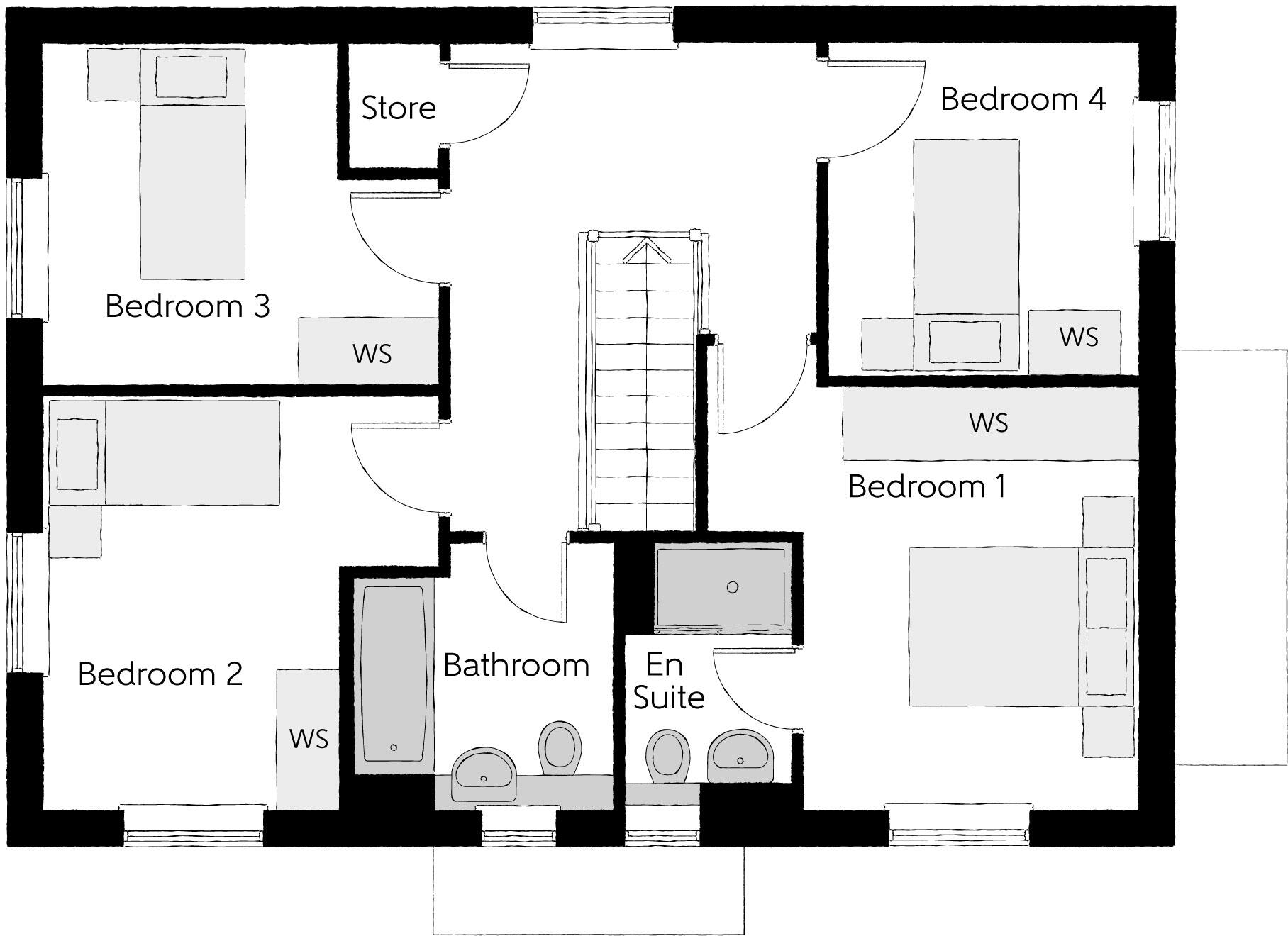 St James' Park off St James' Way
Whittington Way
Bishop's Stortford,
CM23 4RZ floorplan