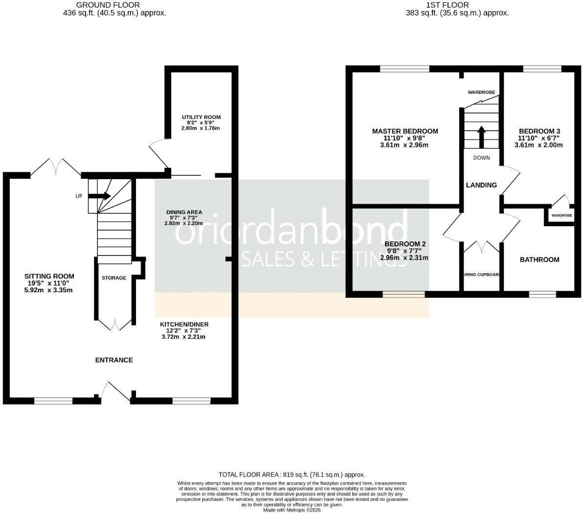 Greenside, Eastfield, Northampton NN3 floorplan