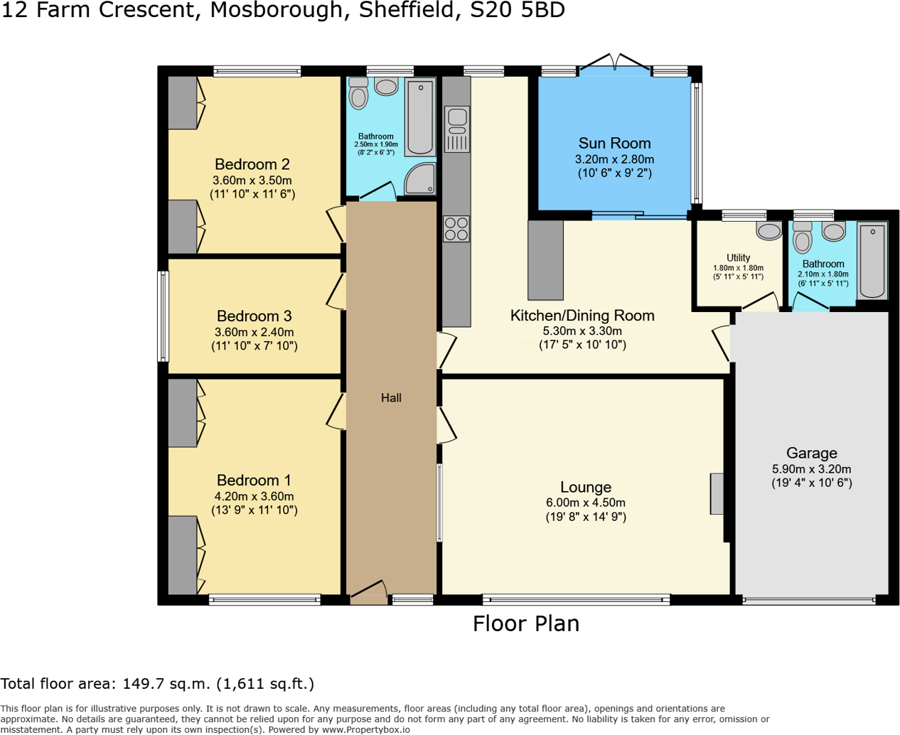 Farm Crescent, Mosborough, Sheffield floorplan