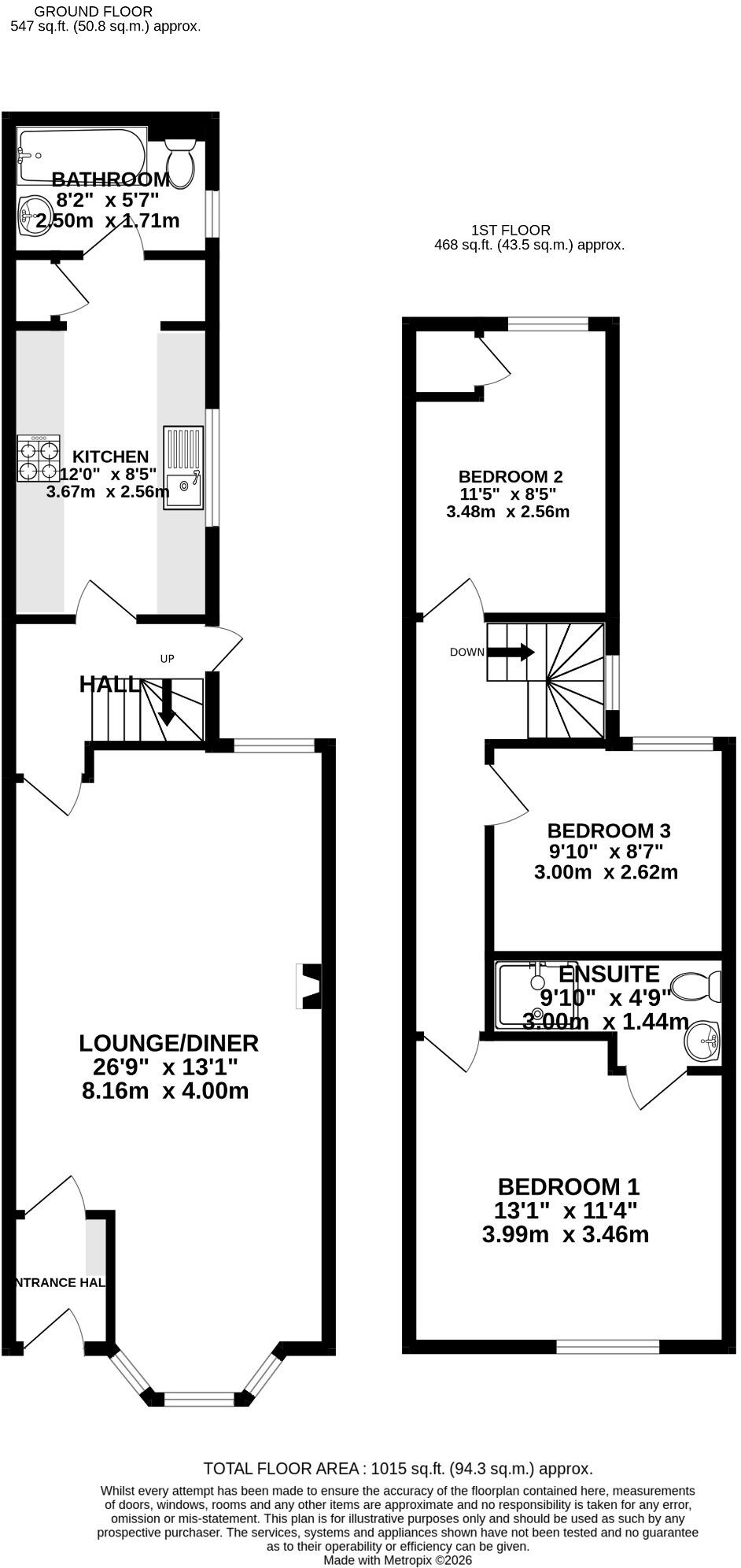Jessie Road, Southsea floorplan