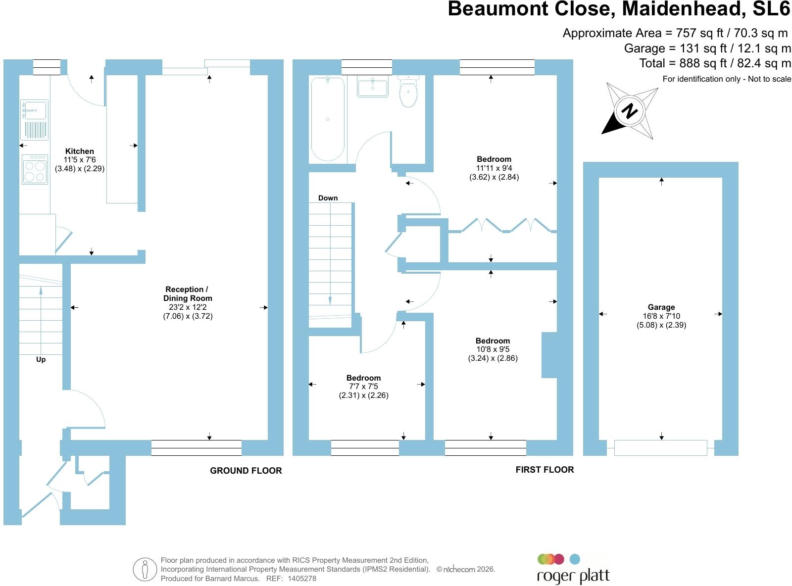 Beaumont Close, Maidenhead floorplan