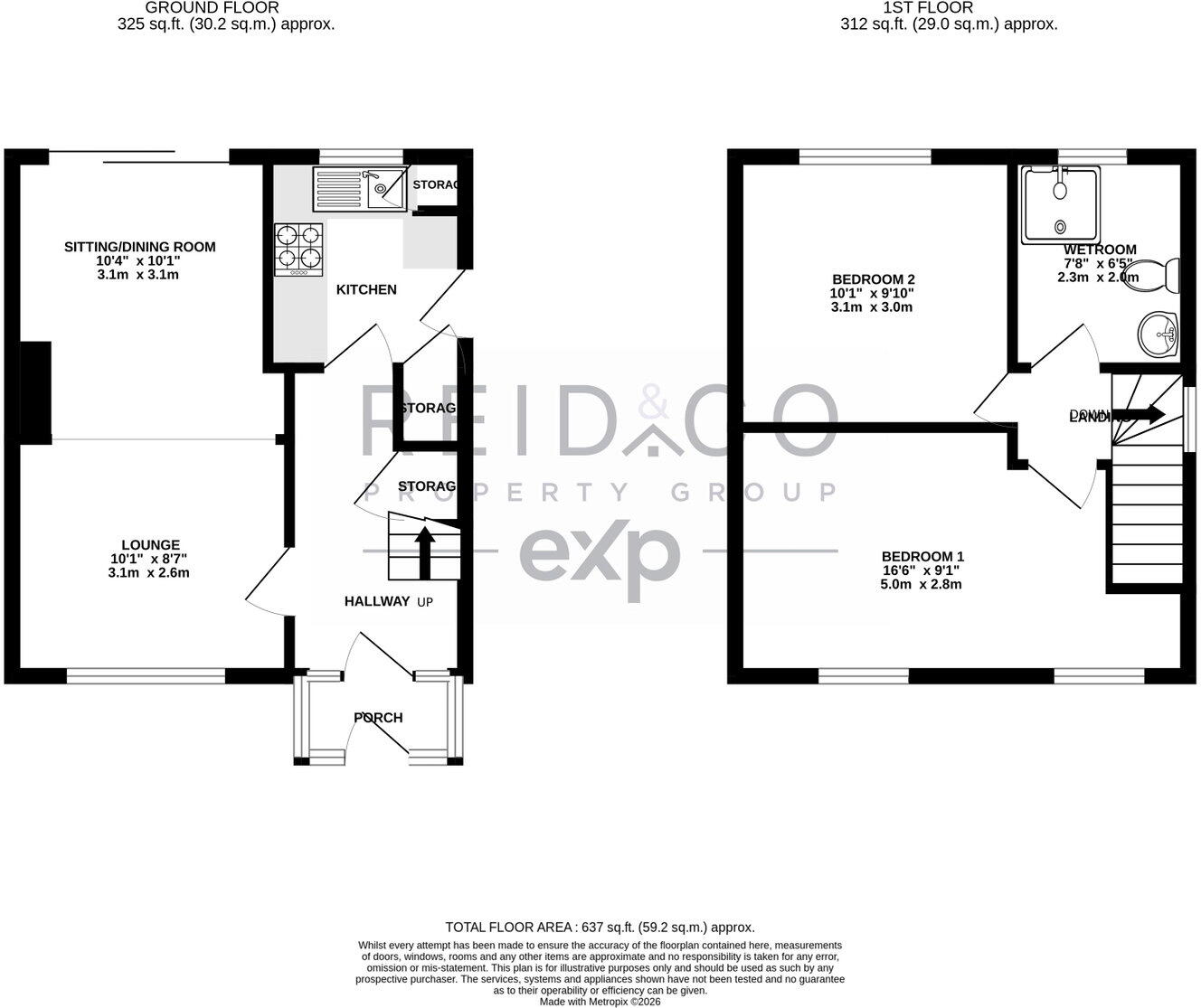 Coniston Road, Fulwood, Preston, PR2 8AY floorplan