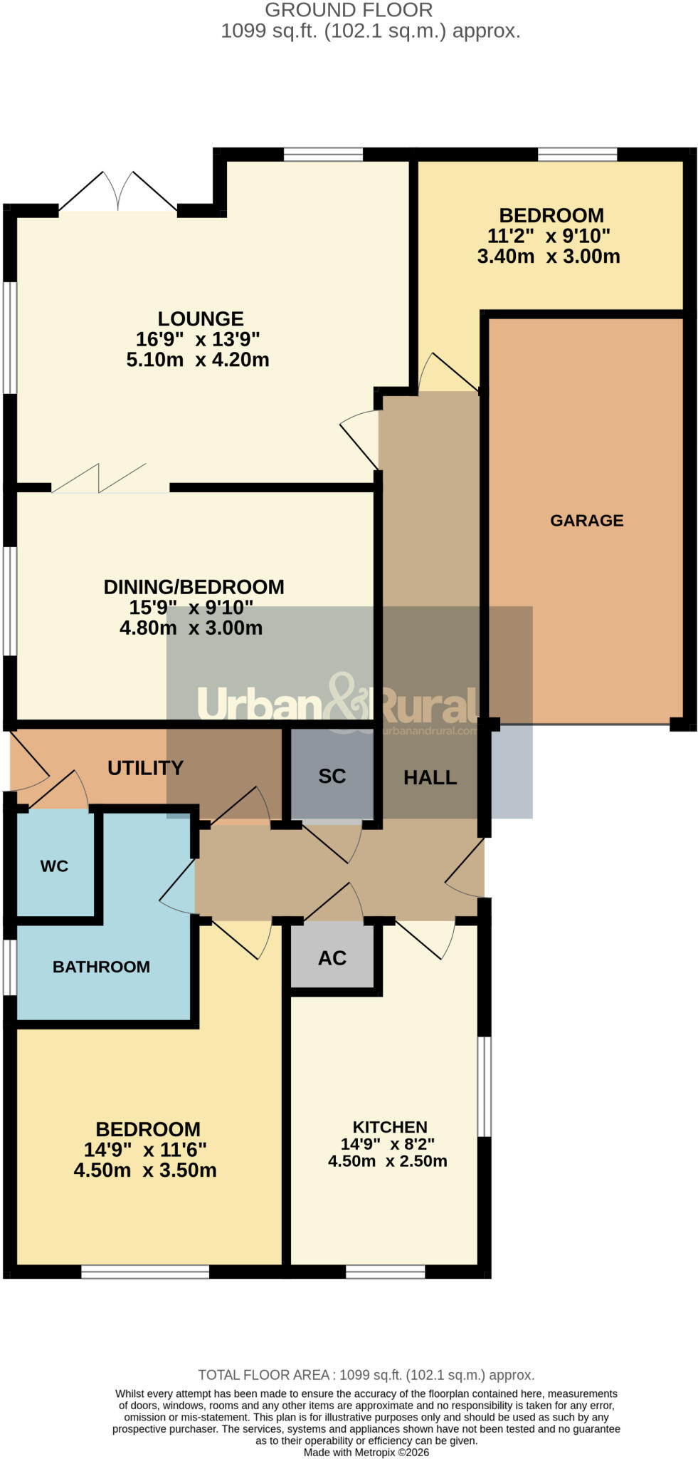 Sampshill Road, Westoning, Bedfordshire, MK45 floorplan