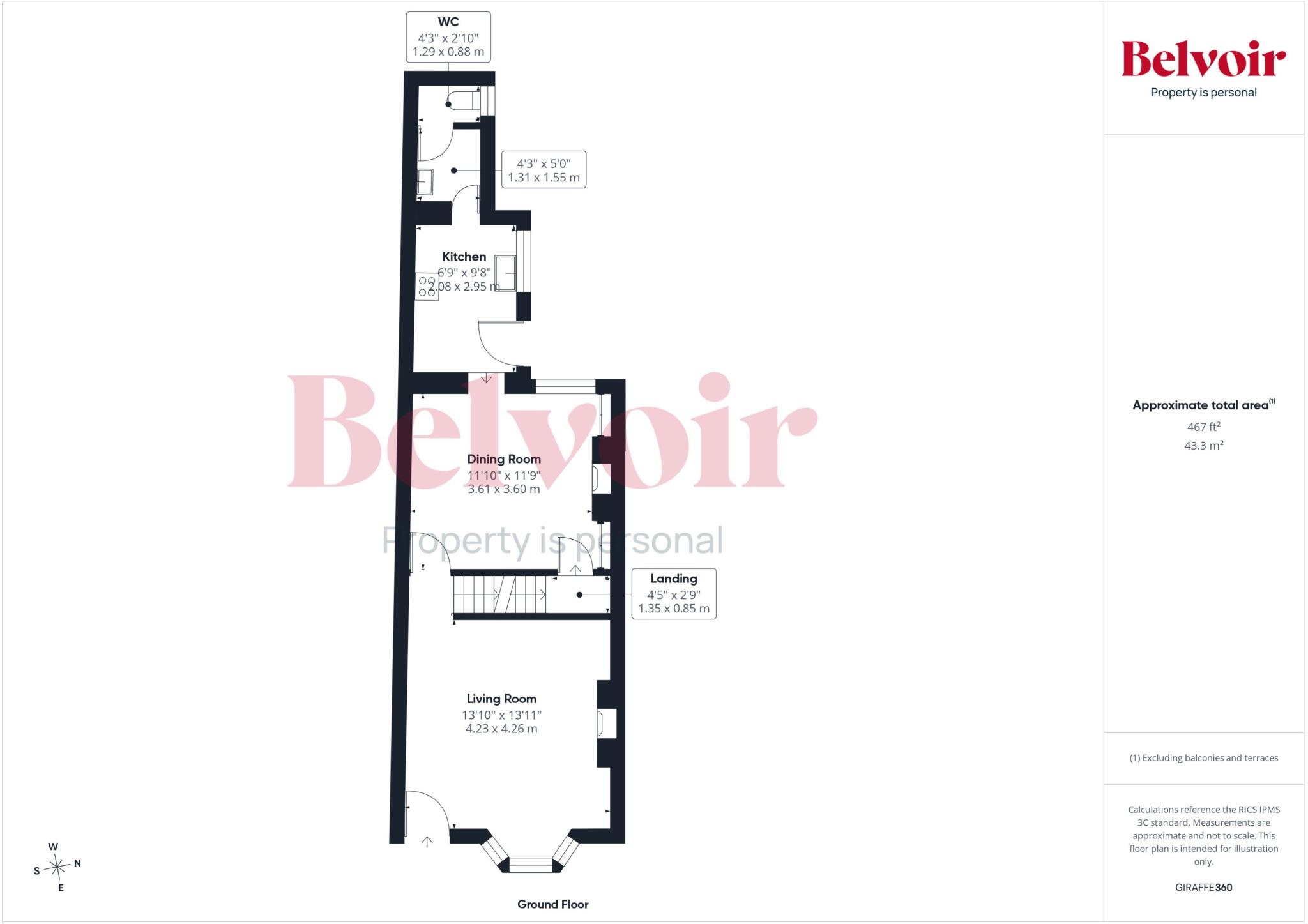 Moreton Crescent, Belle Vue, Shrewsbury, SY3 floorplan