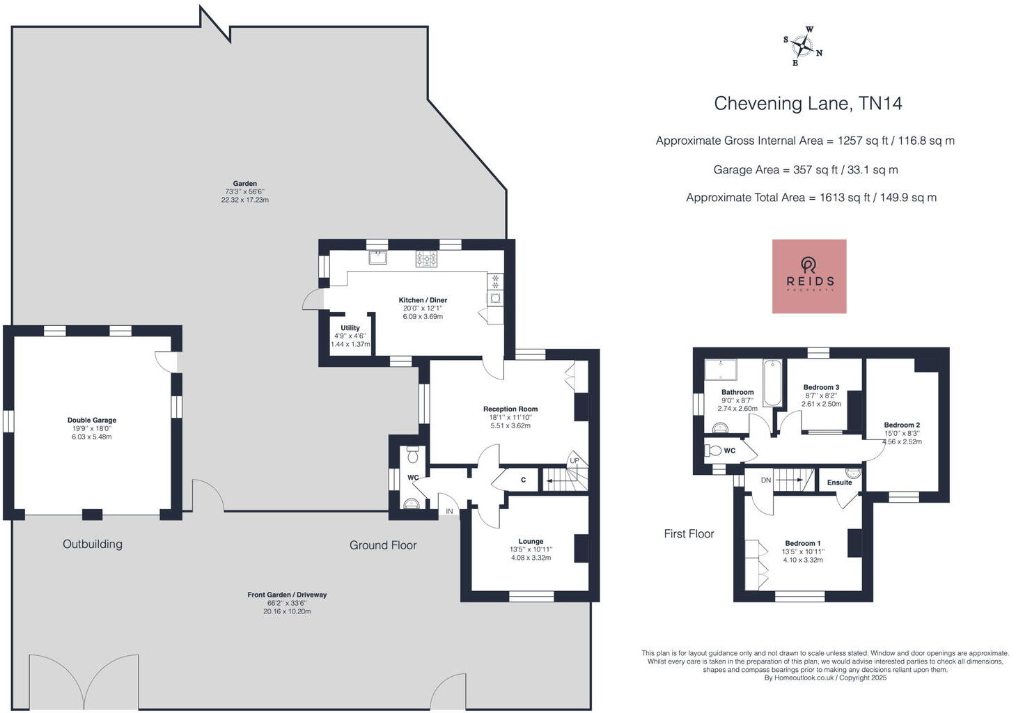 North Downs House, Chevening Lane, Knockholt, TN14 floorplan