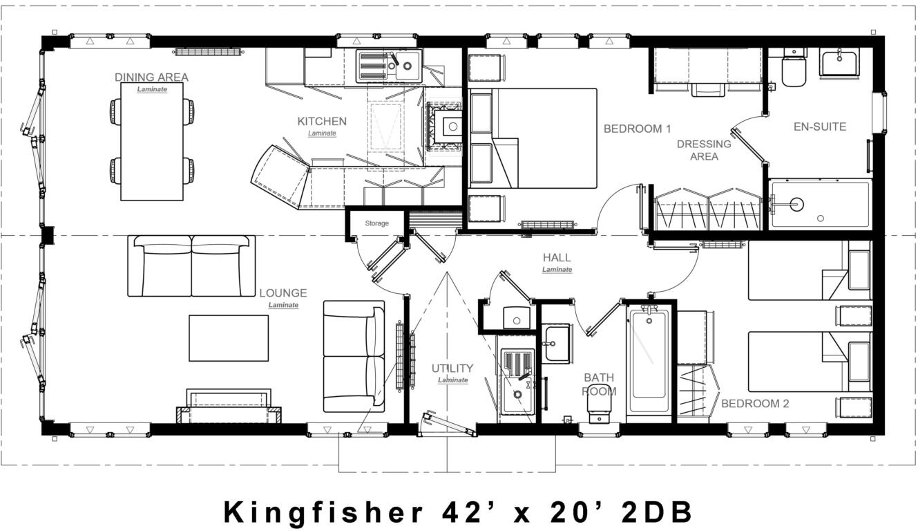 Clifftop View, Hoburne Naish Holiday Park, Barton On Sea, Hampshire, BH25 floorplan