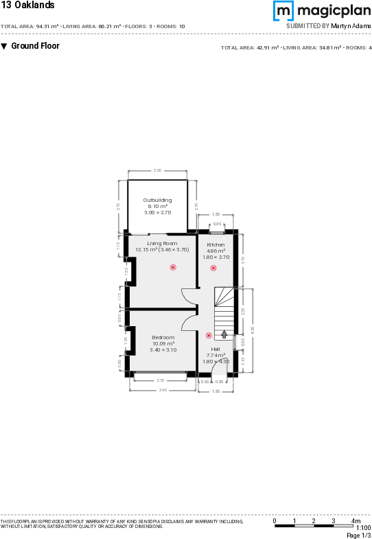 Oaklands Avenue, Loughborough floorplan