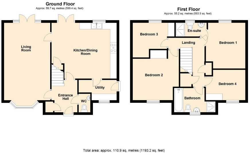 20, Blackthorn Road, Tenbury Wells, WR15 8TN floorplan