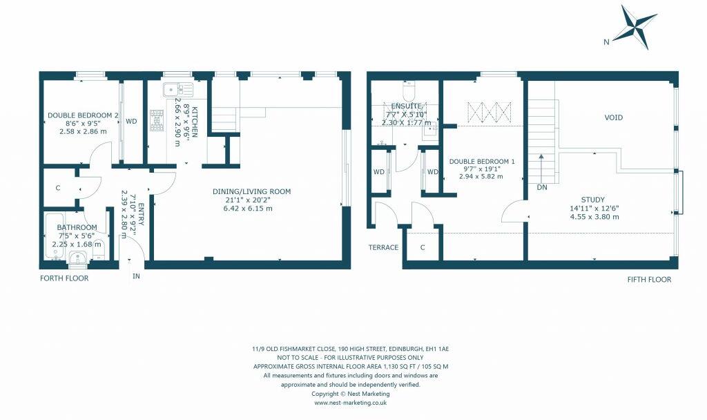 11/9 Old Fishmarket Close, 190 High Street, Old Town, Edinburgh, EH1 1AE floorplan