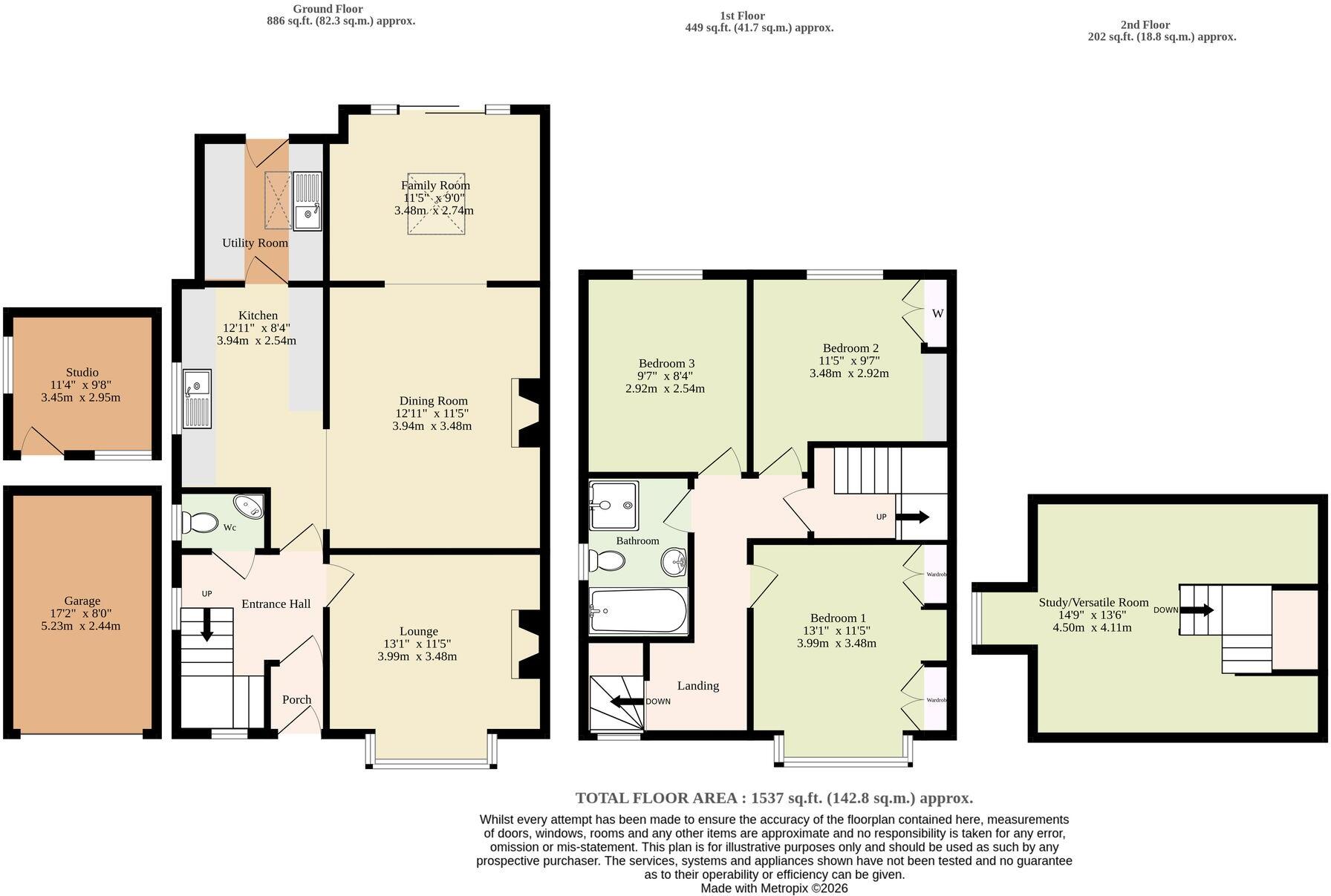 Louies Lane, Diss floorplan