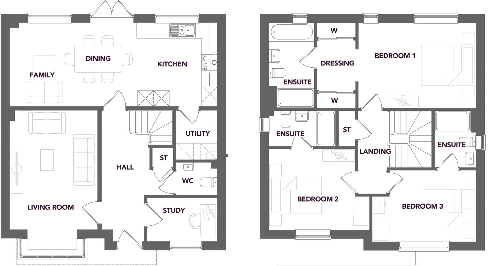 2 Avalon Grove, Bretforton Road, Badsey, Worcestershire, WR11 floorplan