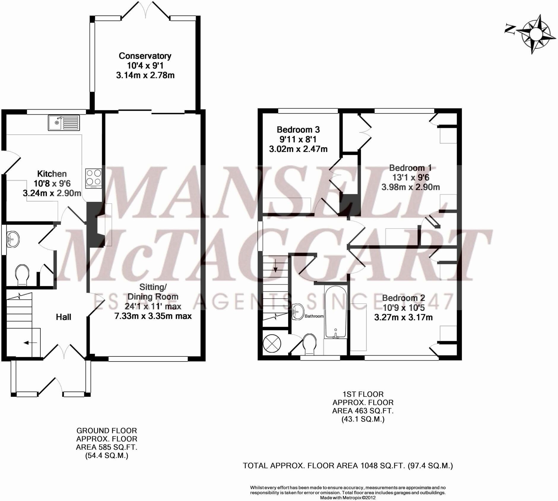 Queens Road, Crowborough, TN6 floorplan