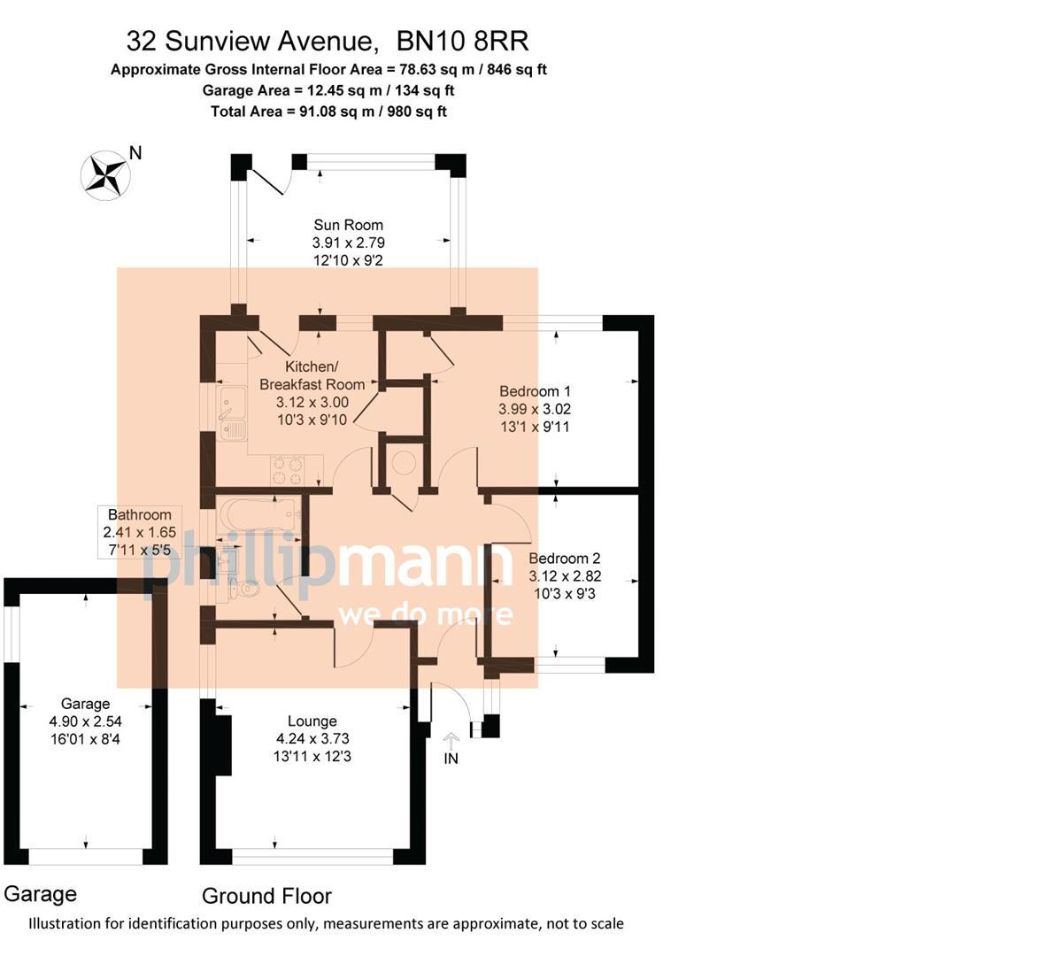 Sunview Avenue, Peacehaven floorplan