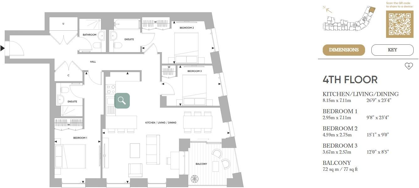 Kings Road Park, SW6 floorplan