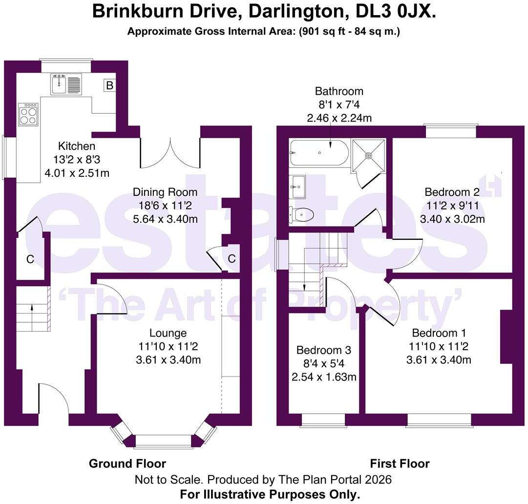 Brinkburn Drive, Darlington, DL3 0JX floorplan