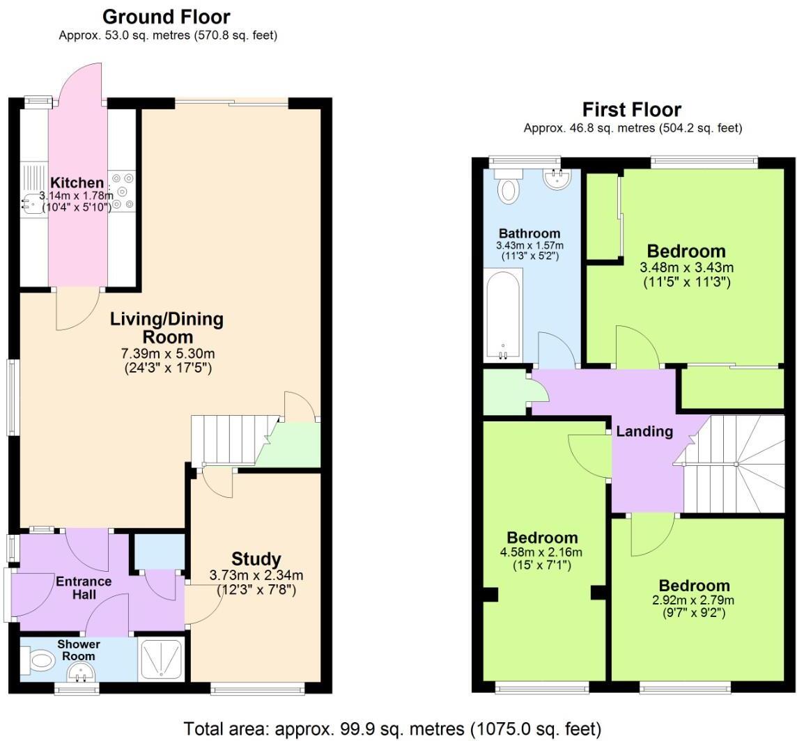 Woburn Close, Stevenage floorplan