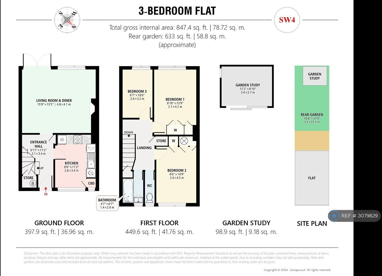 Macaulay Road, London, SW4 floorplan