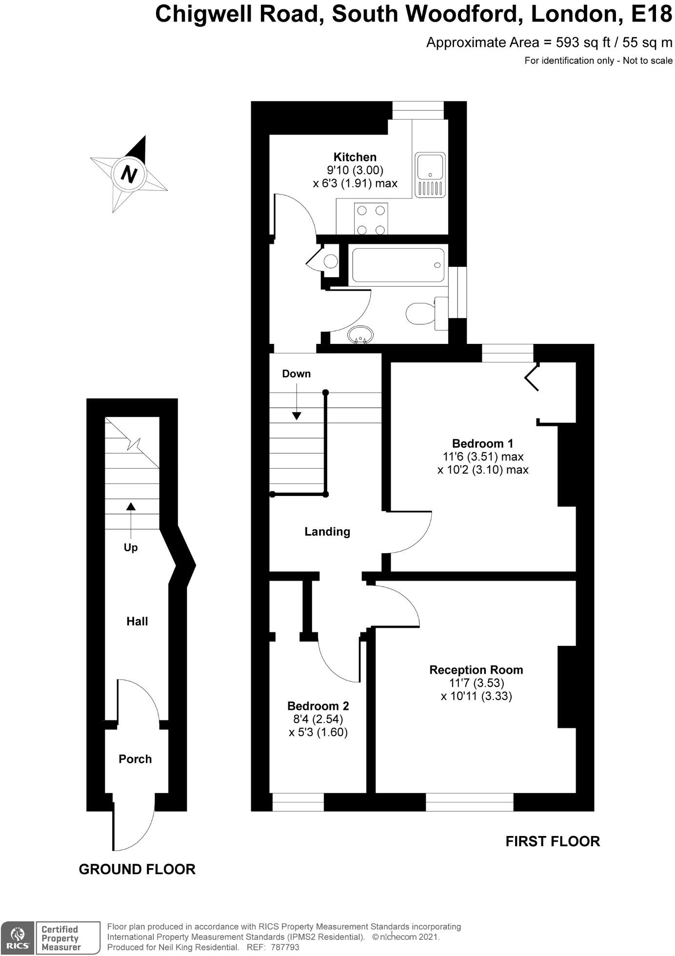 Chigwell Road, South Woodford, London, E18 floorplan