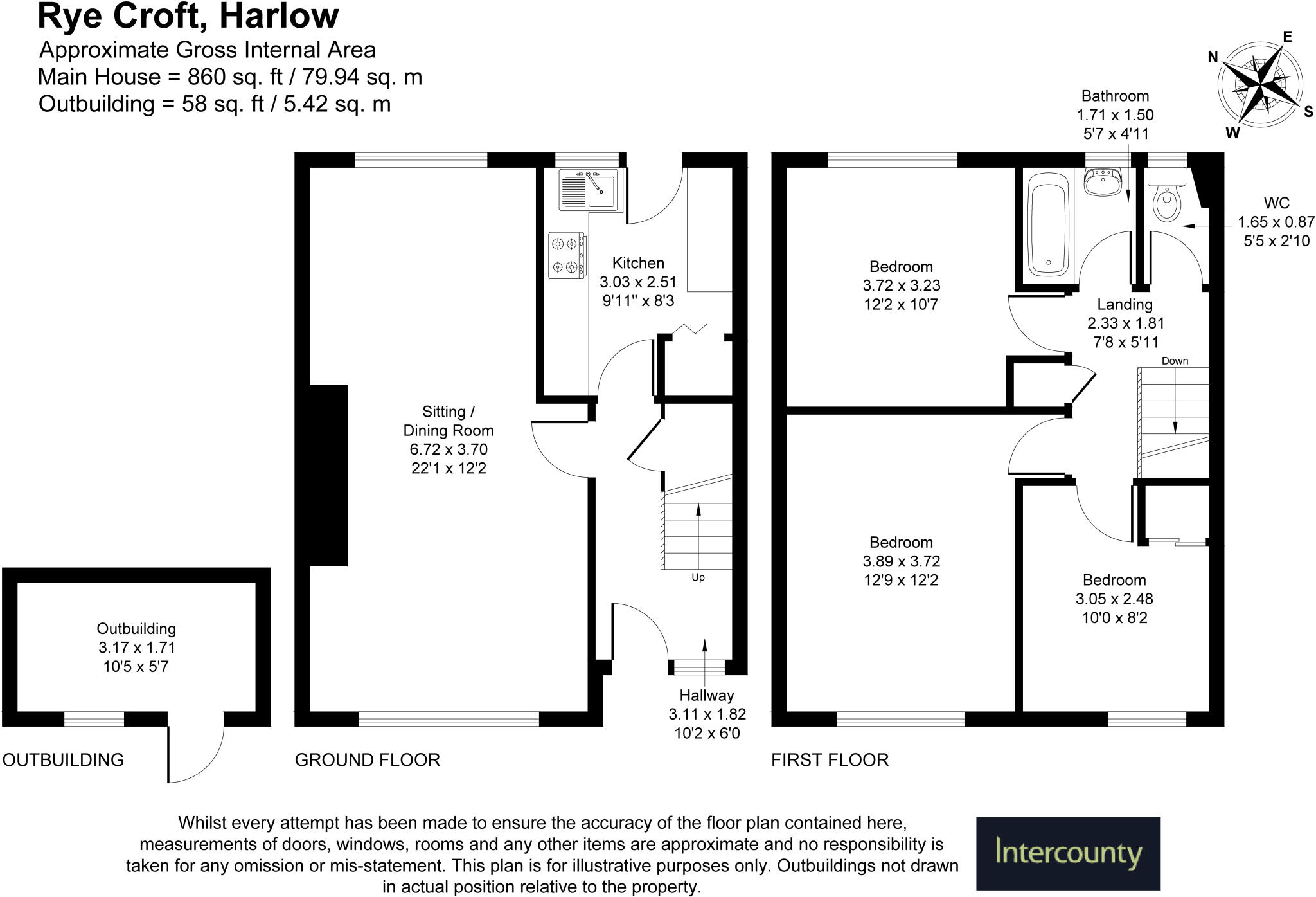 Ryecroft, Harlow, Essex, CM19 floorplan