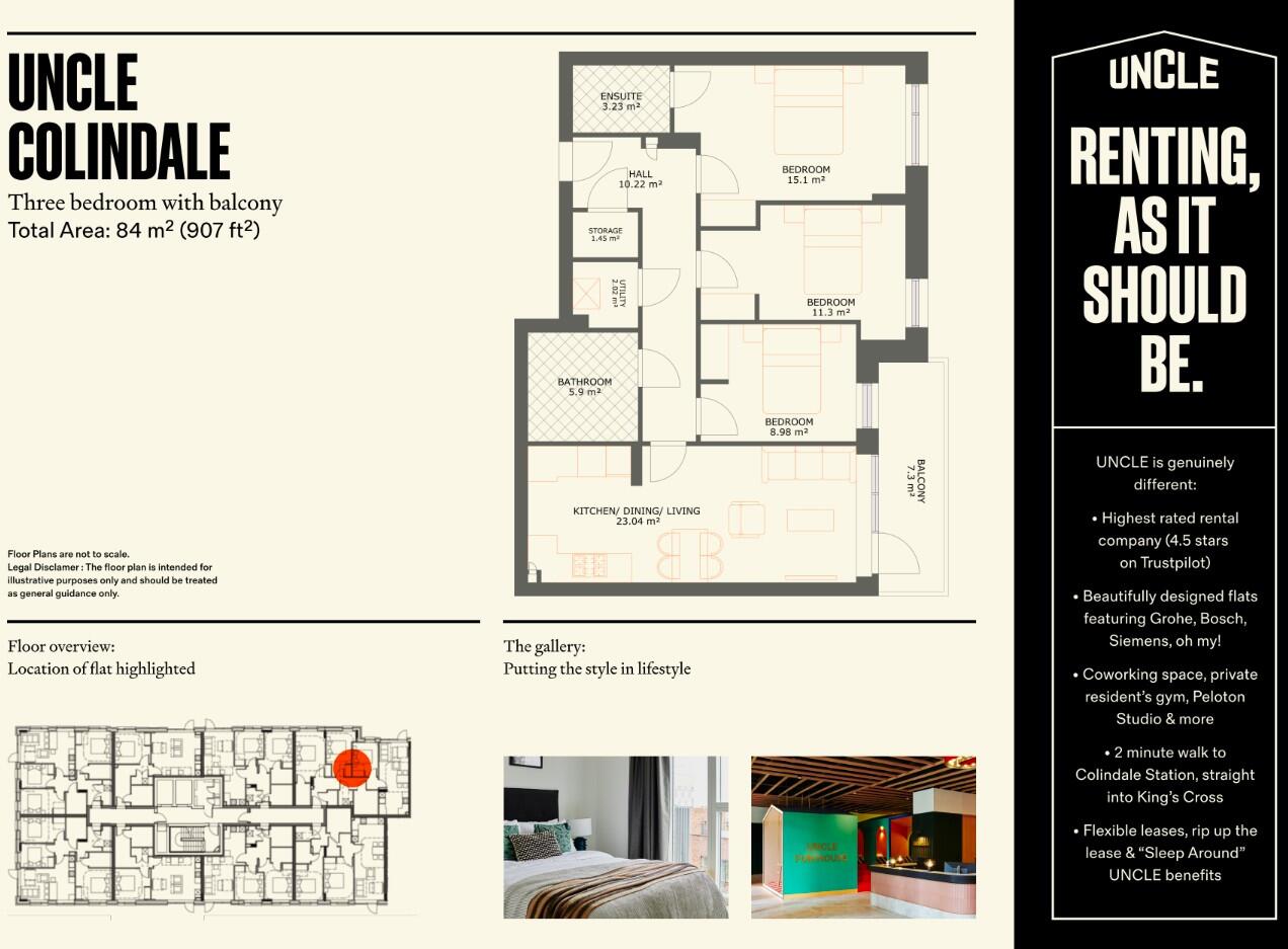 UNCLE Colindale - Flat 22, Ashbrook House, 2, Sanday Drive, NW9 floorplan