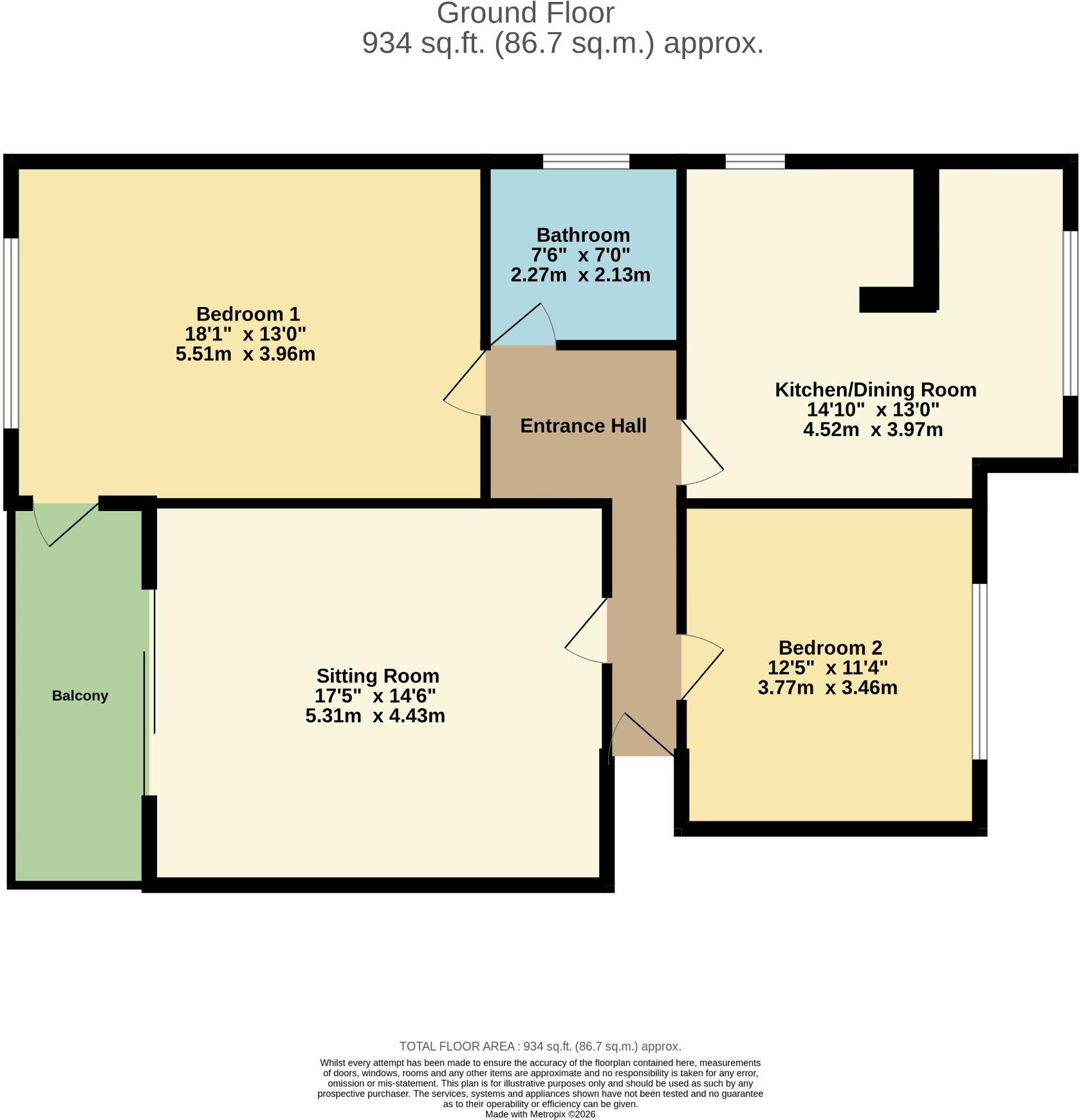 Solent Road, Drayton, Portsmouth floorplan