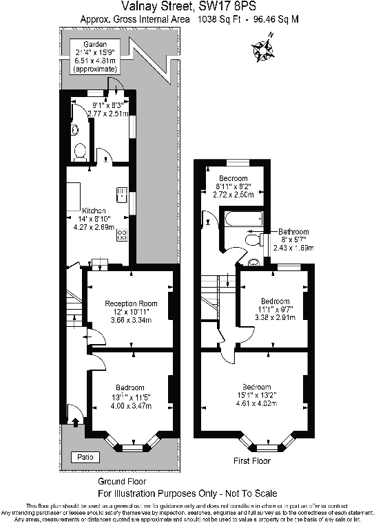Valnay Street, London, SW17 floorplan