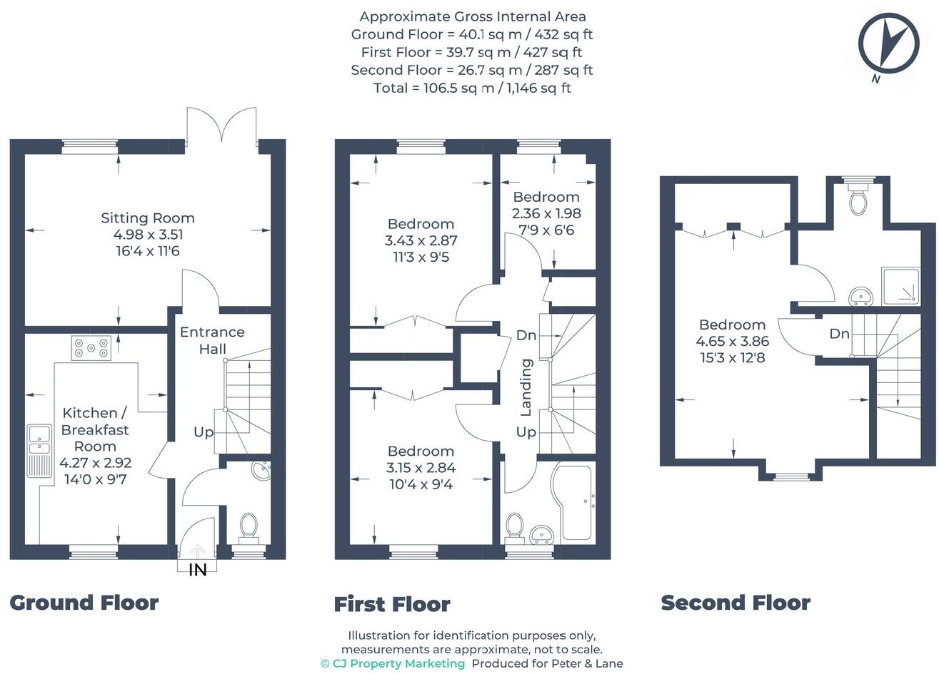 Kingfisher Close, Little Paxton, St Neots, PE19 floorplan