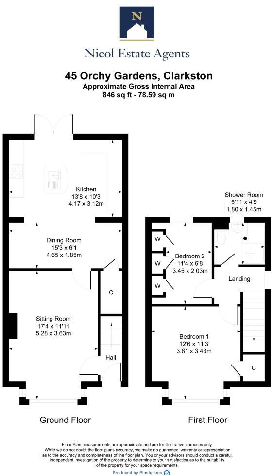 Orchy Gardens, Clarkston floorplan