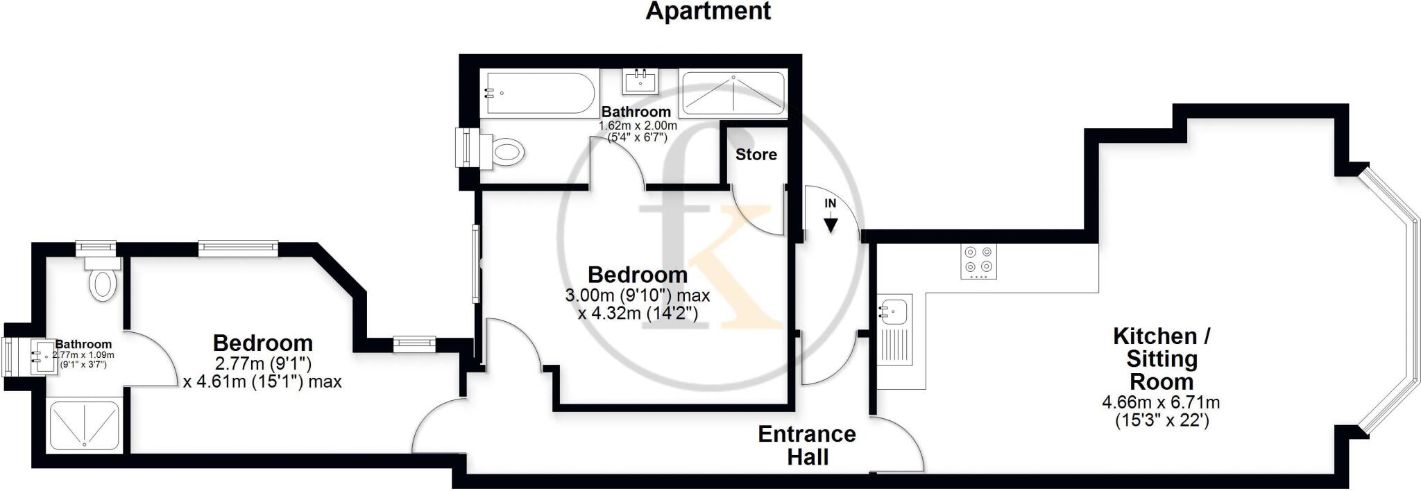 Venetian Garden House, South Parade  floorplan