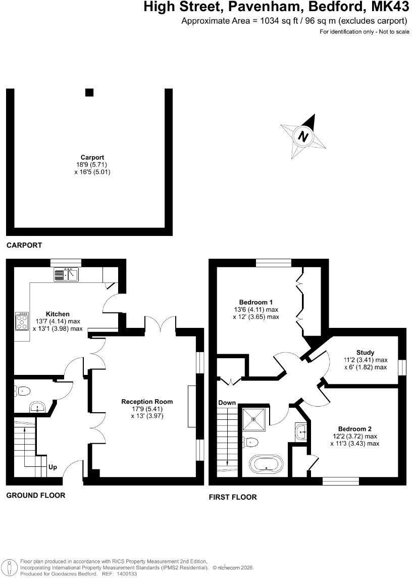 Sonning Cottages, High Street, Pavenham, Bedford floorplan