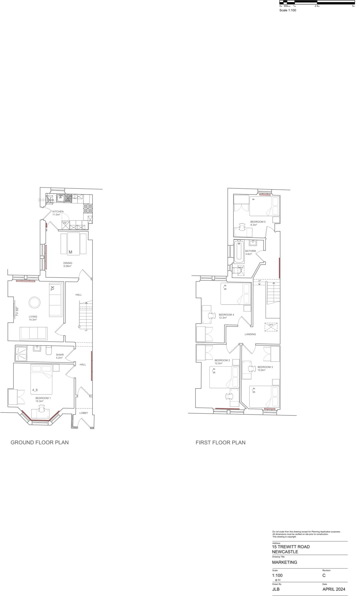 15 Trewhitt Road NE6 5LT floorplan
