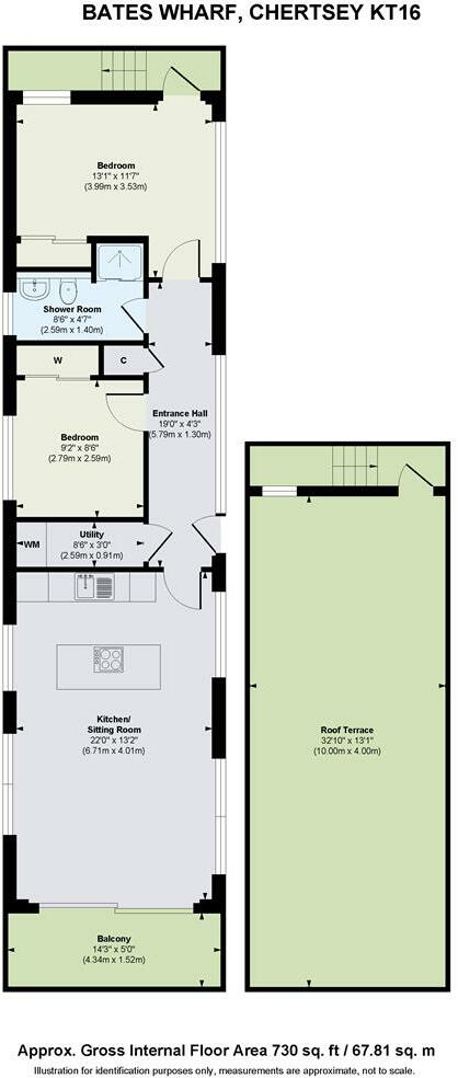 Bates Wharf, Chertsey, KT16 floorplan
