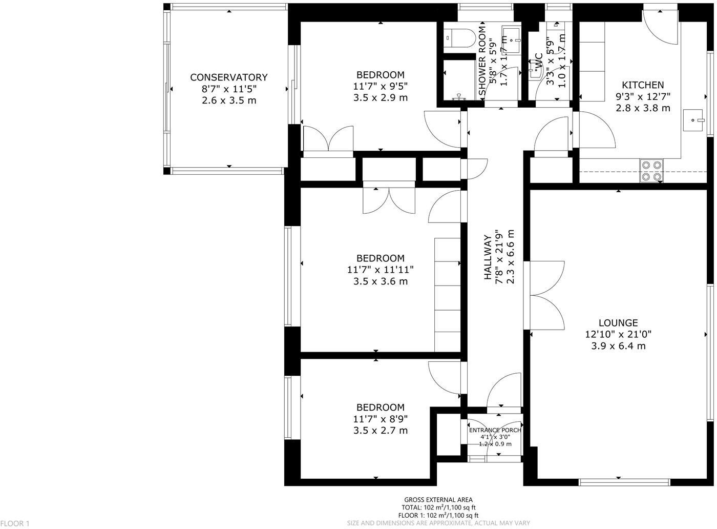Milland Road, Hailsham floorplan