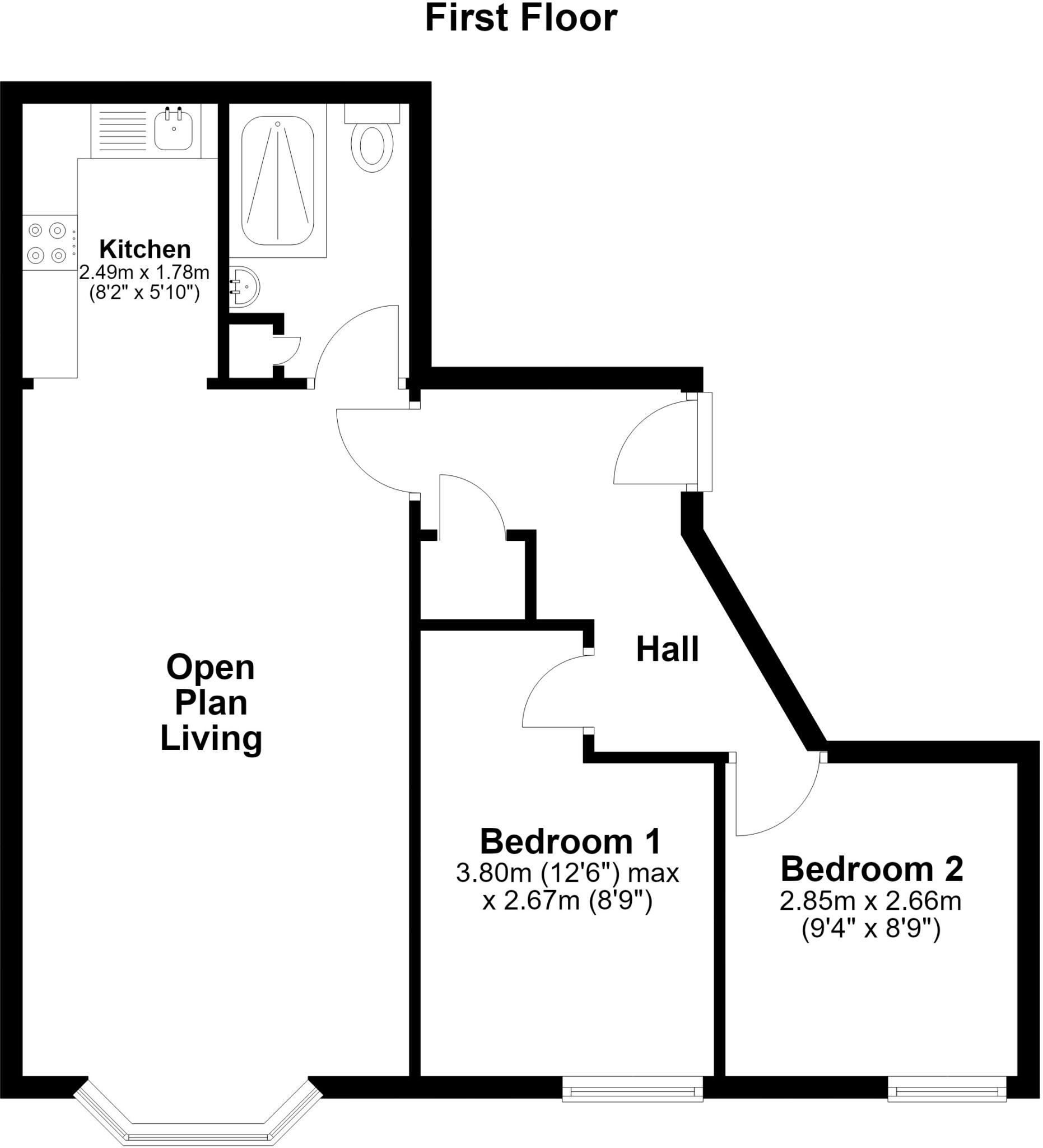 Union Street Ryde PO33 floorplan